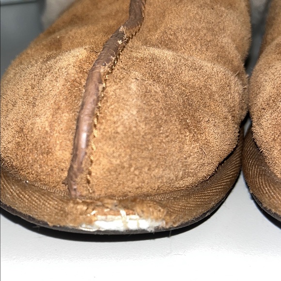 UGG Chestnut Suede Shearling Mule Slippers - Chestnut & Cream size 8/9 - Picture 6 of 15